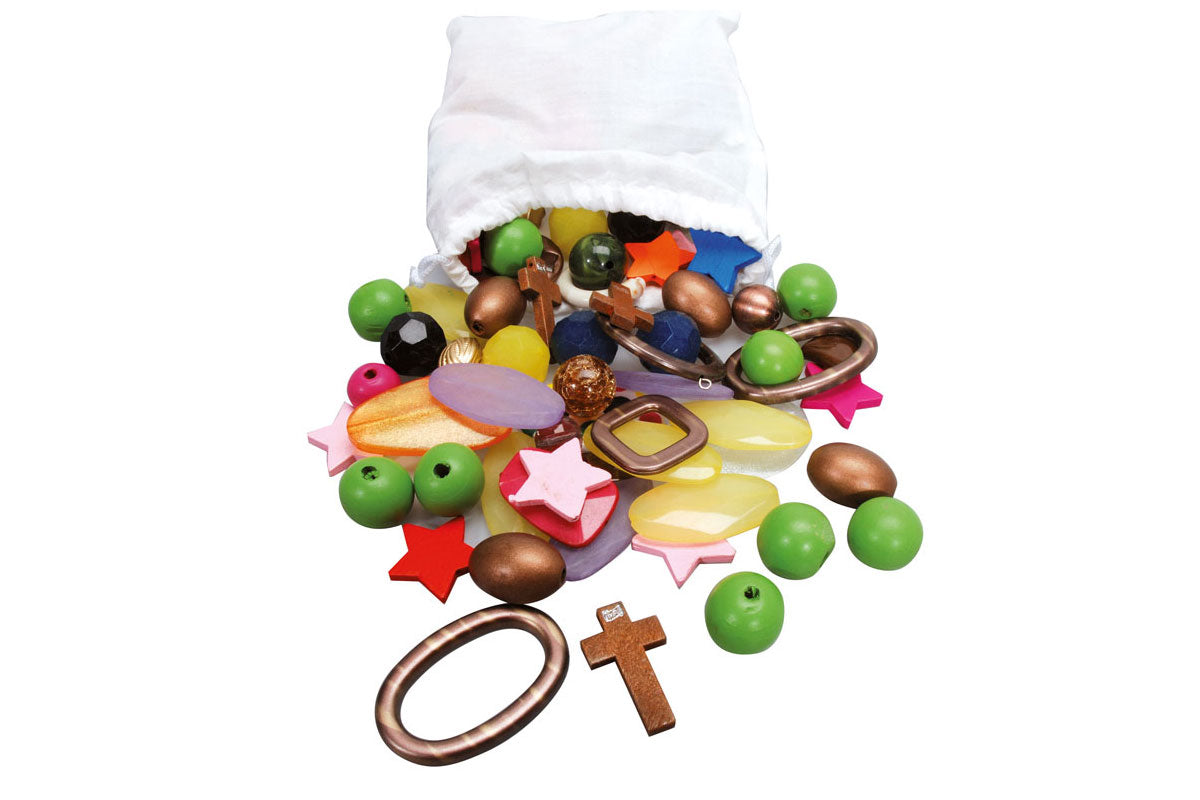 Perlen gemischt Groß - 500 g - CHiLA ...einfach gutes Spielzeug!