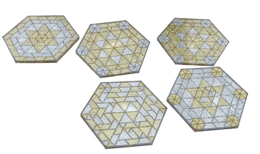Ecko kleine Dreiecke gold/silber - Set 500