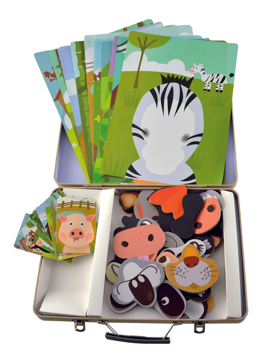 Lustige Tiergesichter - magnetisch Forchtenberger Puzzle & Spiele BLS GmbH, Kopernikusstraße 1, 74670 Forchtenberg; Kontakt: mail@bls.de