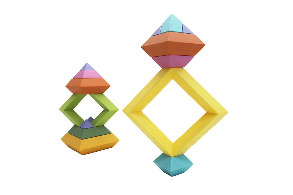 GOWI - Regenbogen Pyramide - 15tlg - CHiLA ...einfach gutes Spielzeug!