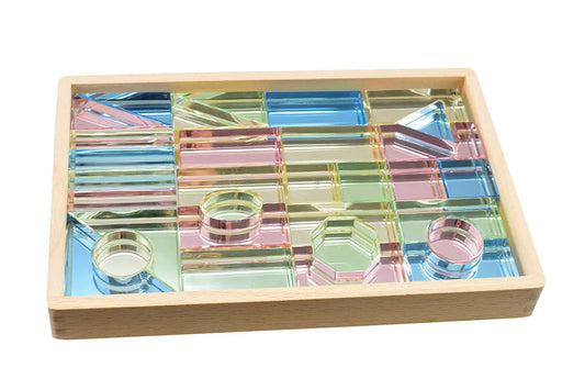Lux Spielbausteine - Transparent Mirror Stones - Set 31 - CHiLA ...einfach gutes Spielzeug!