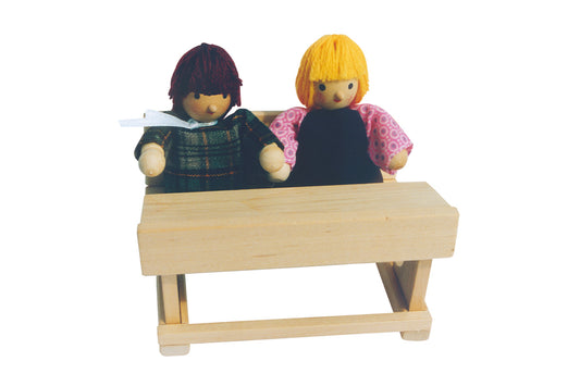 Tiny Bendable Doll - School Desk