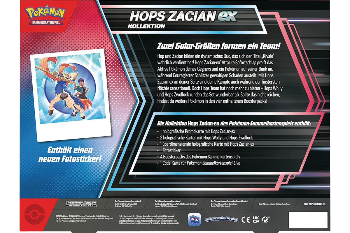 Pokémon Kollektion - Hops Zacian-ex