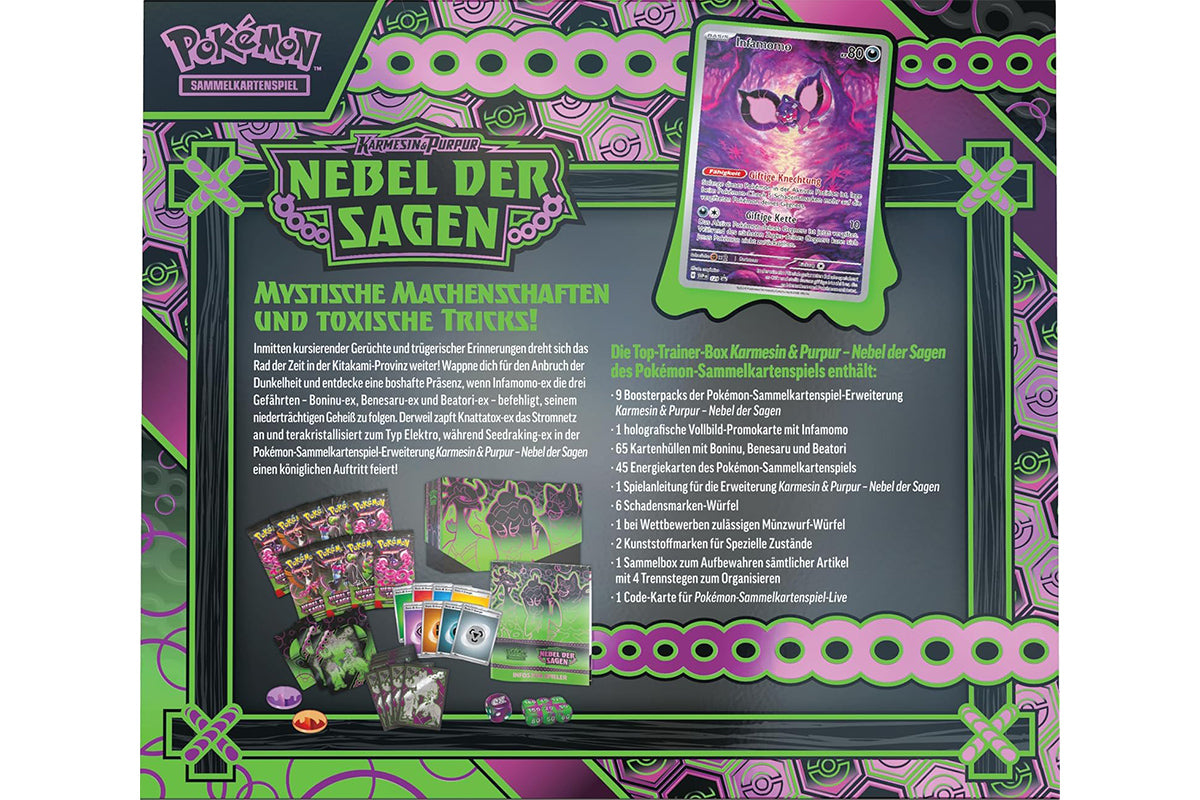 Pokémon Top Trainer Box Karmesin & Purpur - Nebel der Sagen