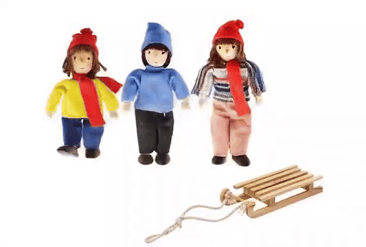 Tiny Bendable Doll - Sled