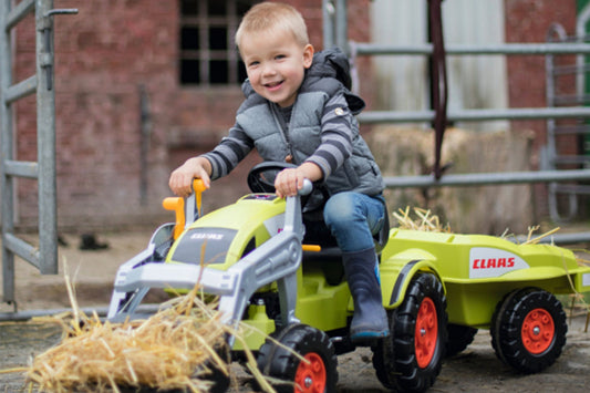Claas Celtis + Anhänger Kindertraktor