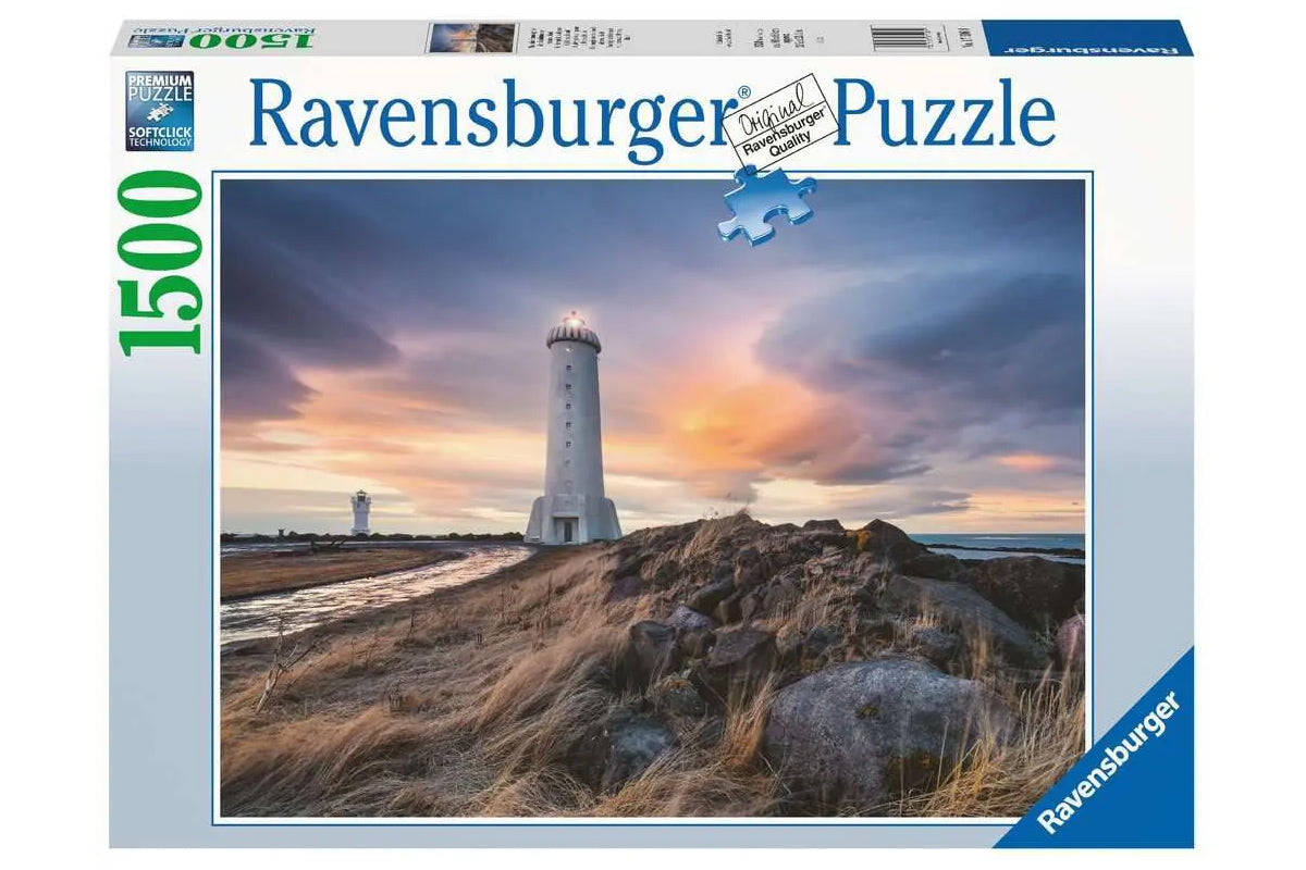 Puzzle - Magische Stimmung über dem Leuchtturm von Akranes