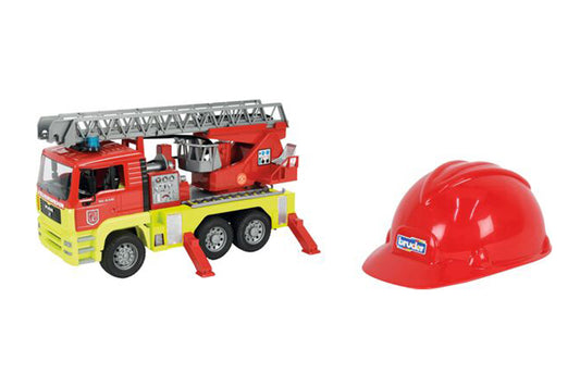 Bruder - MAN TGA Feuerw. Drehleiter, L&S, Spielhelm