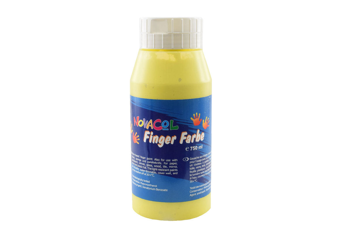 NOVACOL - FingerFarbe 750ml - gelb Avantgarde BLS GmbH, Kopernikusstraße 1, 74670 Forchtenberg; Kontakt: mail@bls.de