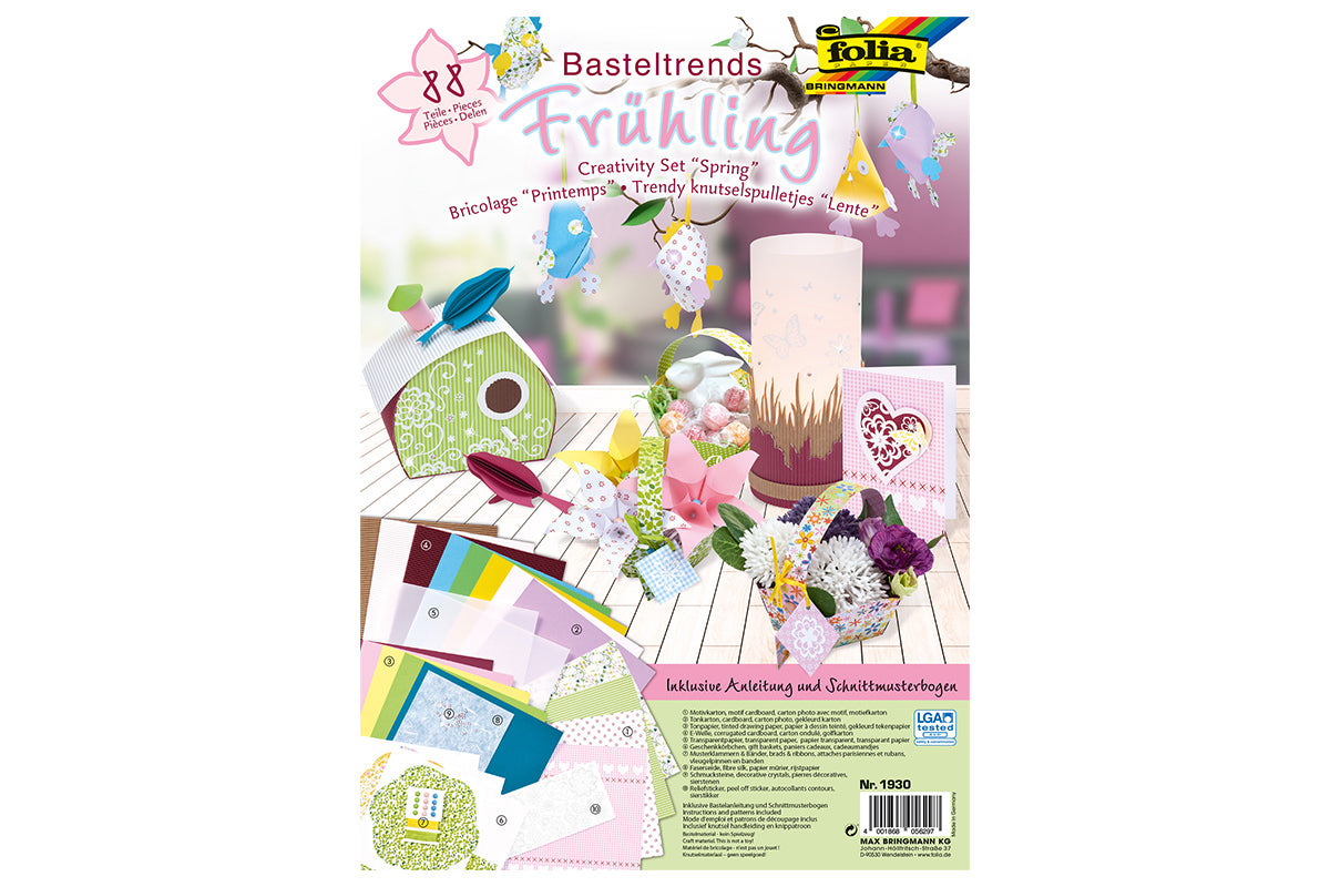 Basteltrends Frühjahr Kreativset 88-teilig