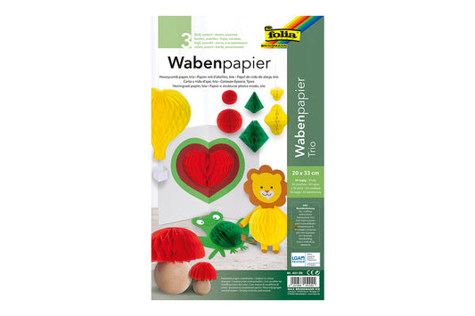Wabenpapier Trio 3 Bogen