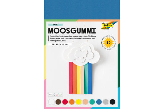 Moosgummi Basic 10 Blatt