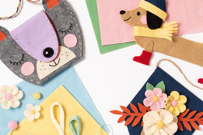 Filz DIY-Box Rainbow Edition 36-teilig