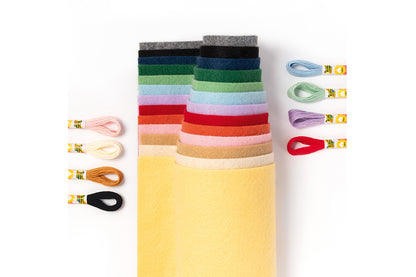 Filz DIY-Box Rainbow Edition 36-teilig