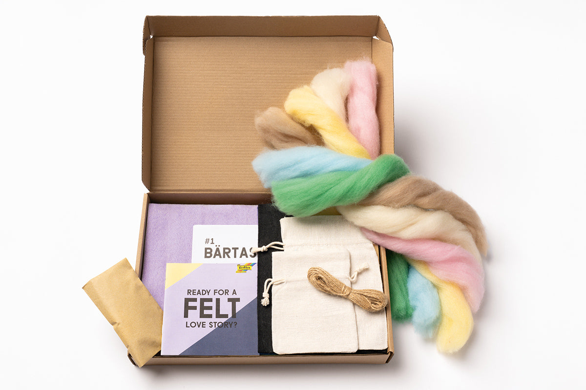 Filz DIY-Box Rainbow Edition 36-teilig