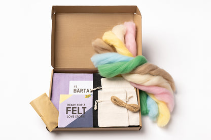 Filz DIY-Box Rainbow Edition 36-teilig