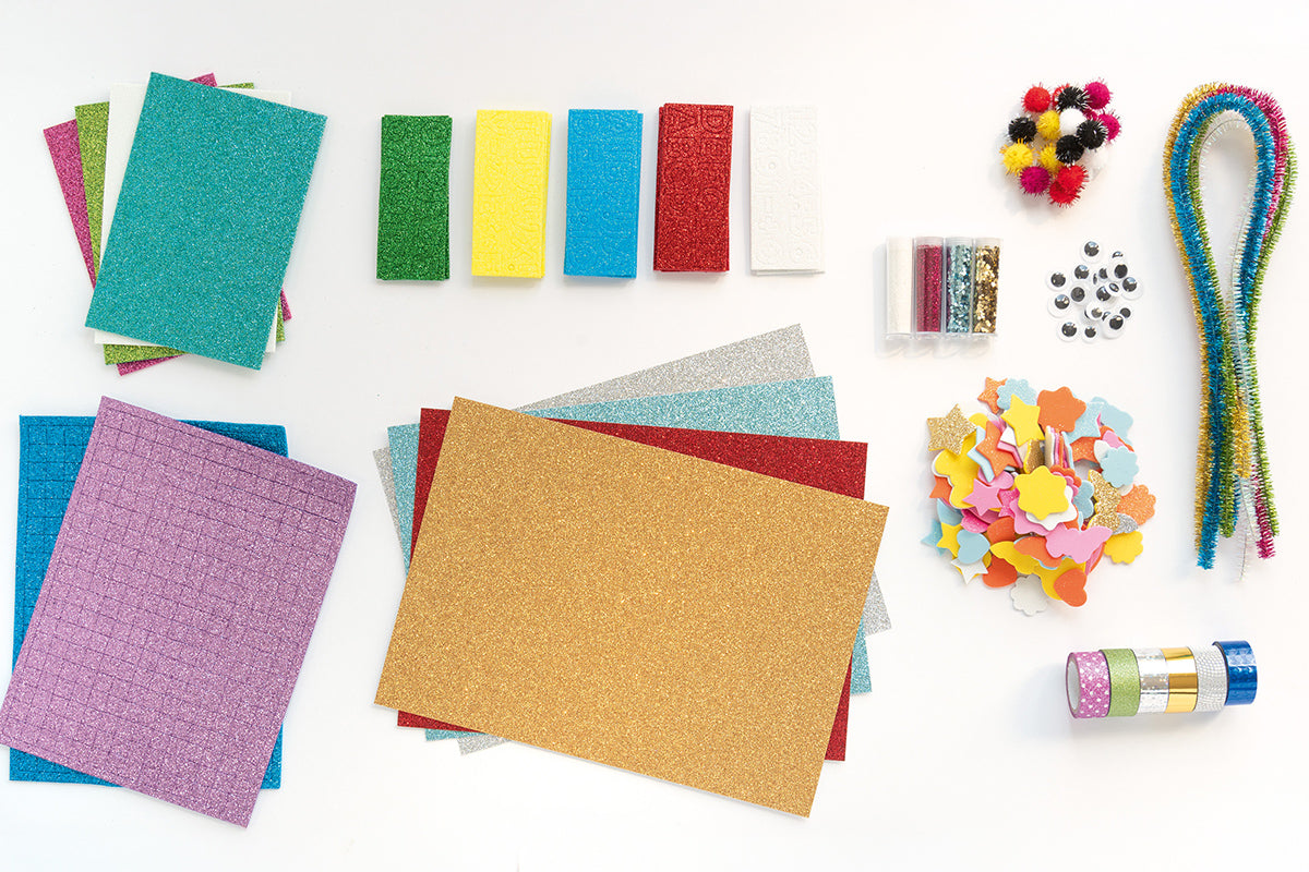 Kreativbox Glitter Bastelkiste 900-teilig
