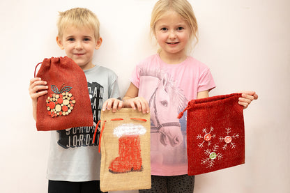 Jutesack Glitzernd - 20 x 25 cm