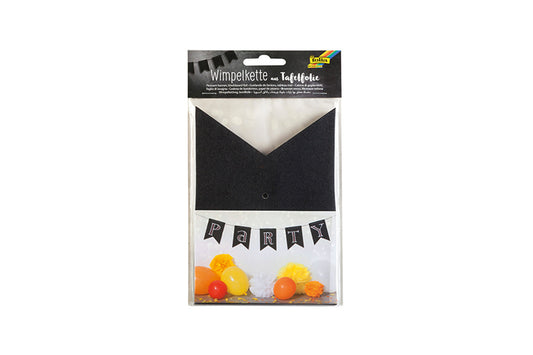 Wimpelkette aus Tafelfolie