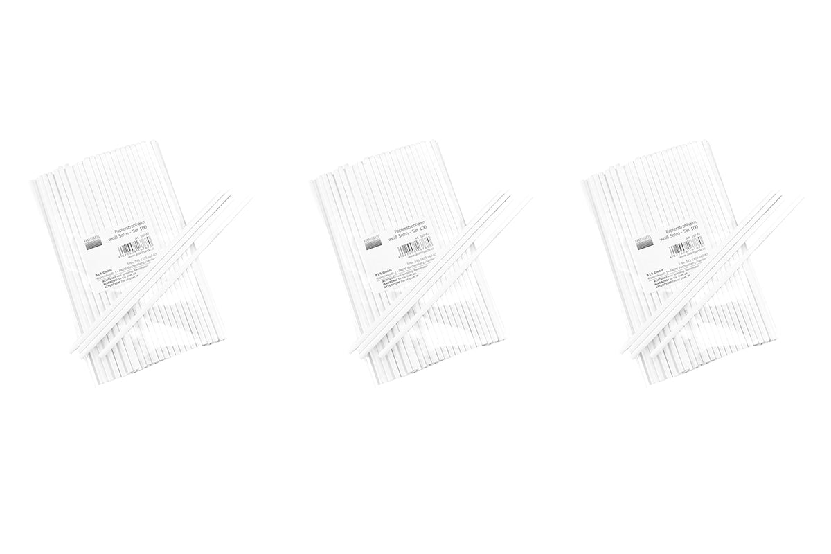 Papierstrohhalm 5mm - Set 300 Avantgarde BLS GmbH, Kopernikusstraße 1, 74670 Forchtenberg; Kontakt: mail@bls.de