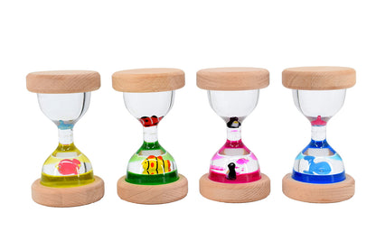 Sanduhr Flüssig - Holz