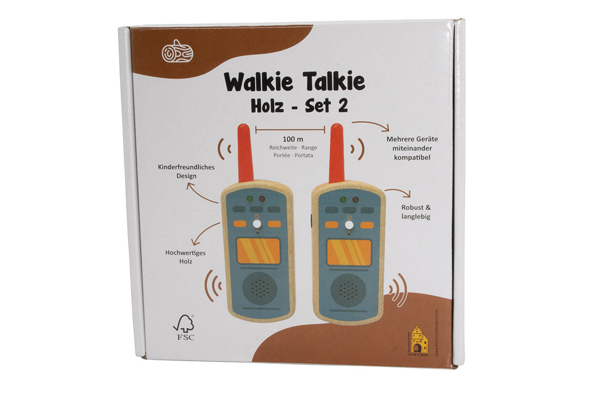 Holz Walkie Talkie Set 2