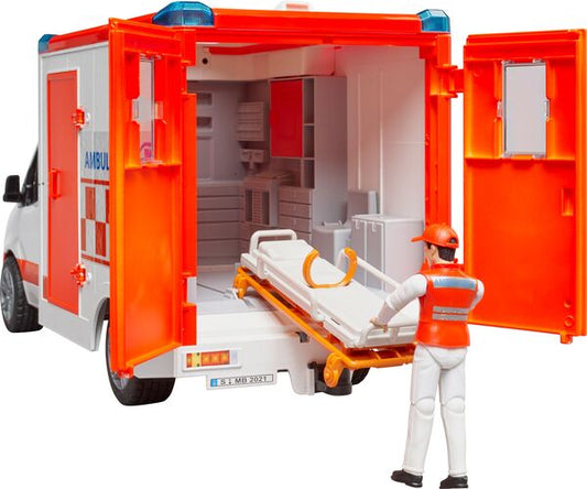 Bruder - Mercedes-Benz Sprinter Ambulanz mit Fahrer, L+S