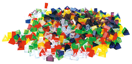 Ecko Kleine Dreiecke – 500 transparente Legesteine