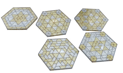 Ecko Große Dreiecke Gold/Silber – Set 500
