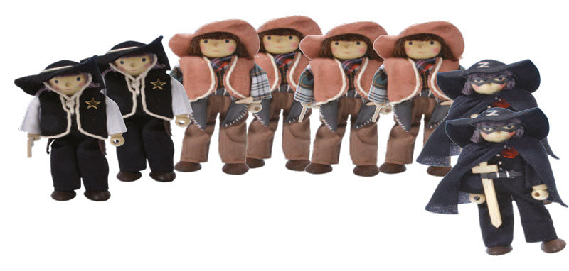 Winzling Biegepuppe - Cowboy - Set 8