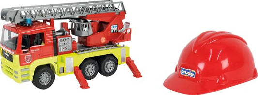 Bruder - MAN TGA Feuerw. Drehleiter, L&S, Spielhelm