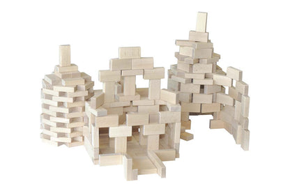 Fröbel Holzbausteine - Set 78 + Beutel Babylon BLS GmbH, Kopernikusstraße 1, 74670 Forchtenberg; Kontakt: mail@bls.de