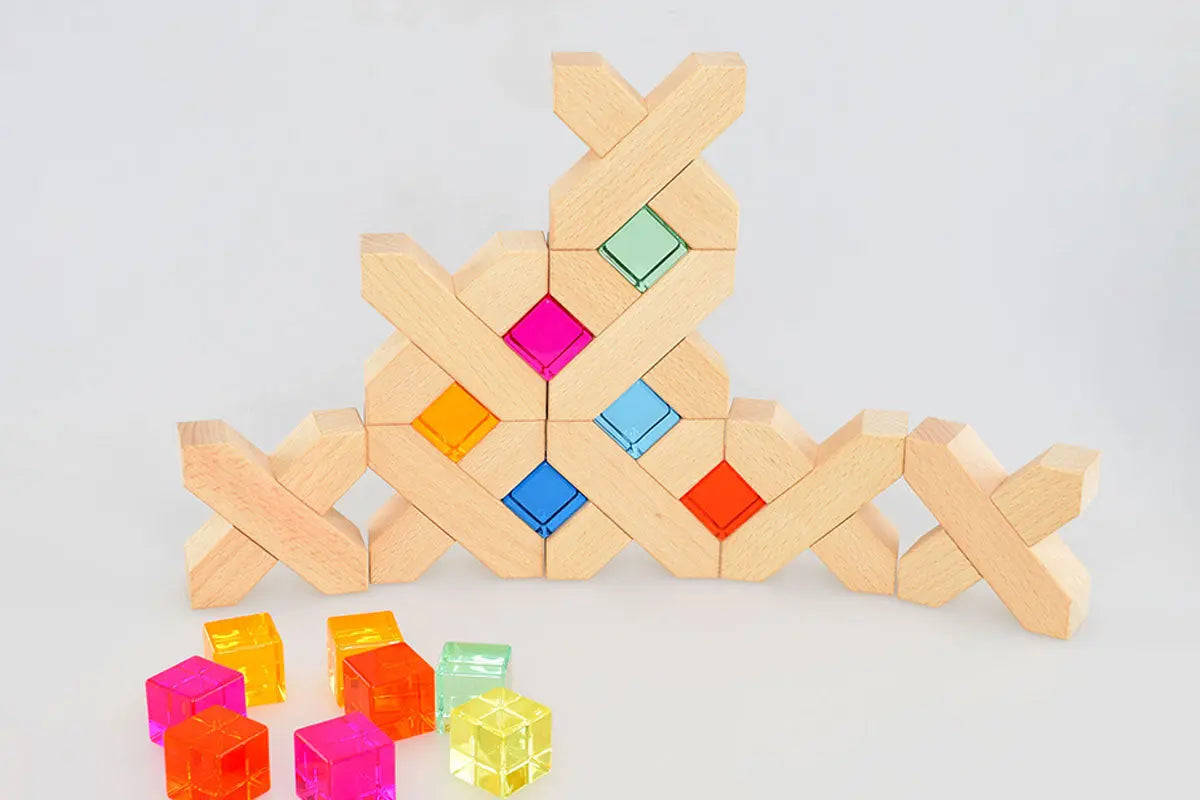 Lux Spielbausteine - Cross Stones - Set 48 - CHiLA ...einfach gutes Spielzeug!