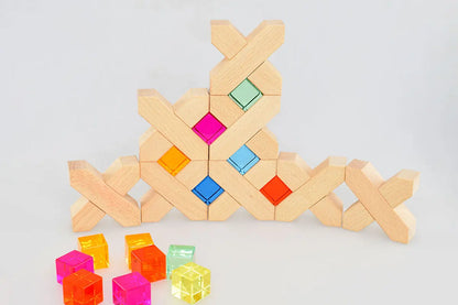 Lux Spielbausteine - Cross Stones - Set 48 - CHiLA ...einfach gutes Spielzeug!