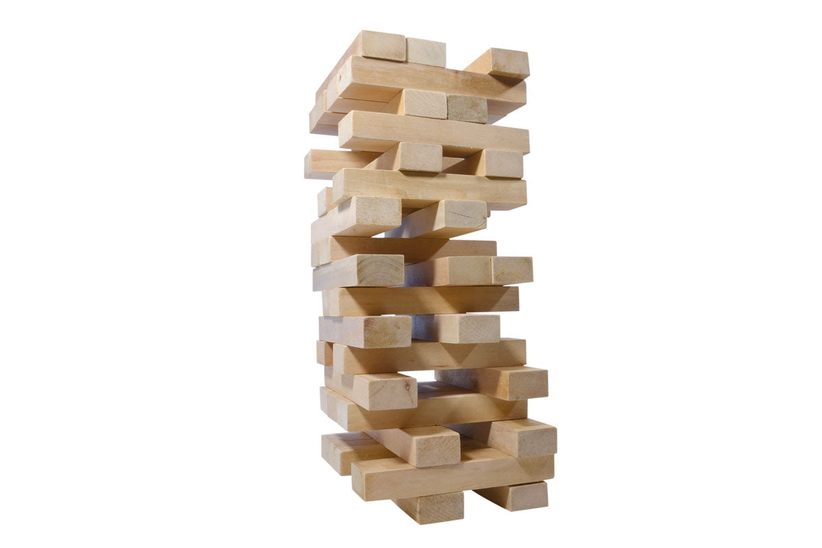 XXL Holzwackelturm Forchtenberger Puzzle & Spiele BLS GmbH, Kopernikusstraße 1, 74670 Forchtenberg; Kontakt: mail@bls.de