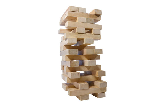 XXL Holzwackelturm Forchtenberger Puzzle & Spiele BLS GmbH, Kopernikusstraße 1, 74670 Forchtenberg; Kontakt: mail@bls.de