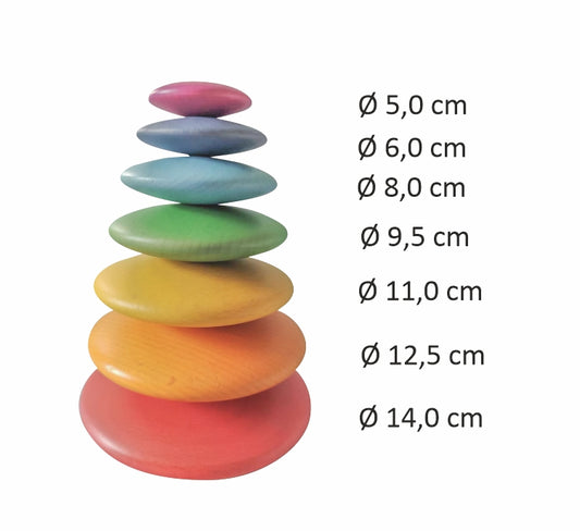 Balanciersteine Regenbogen - Set 7
