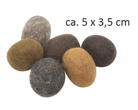 Filz Pferdeäpfel - Set 6
