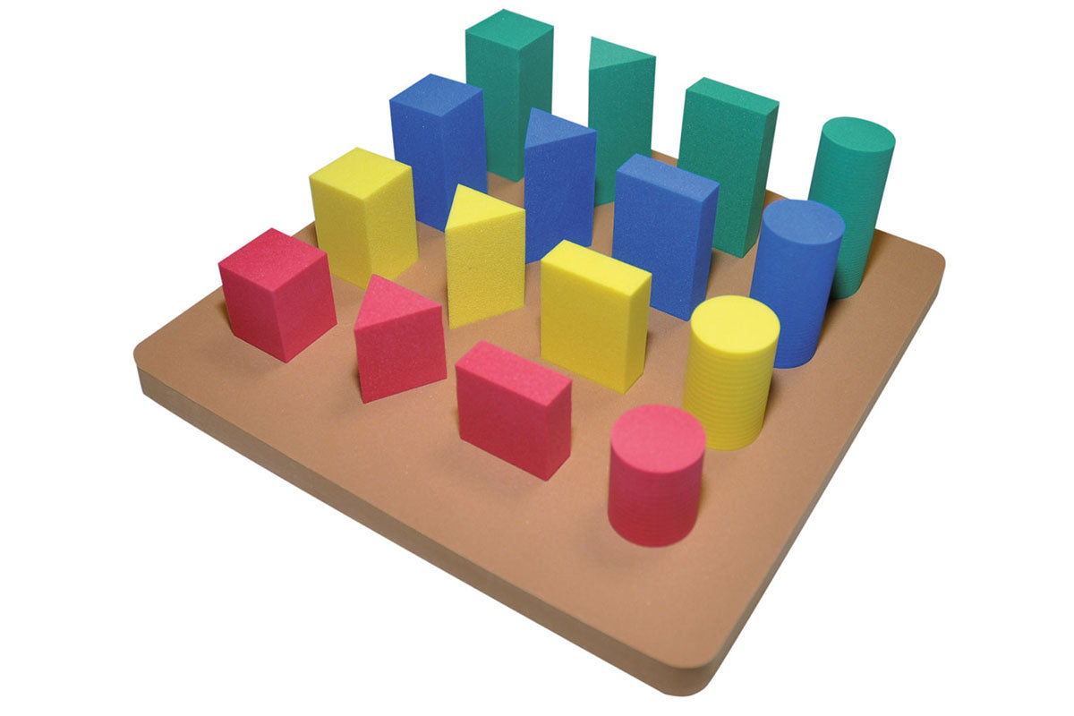 Softy Sorting Board - Geo Shapes - Set of 16