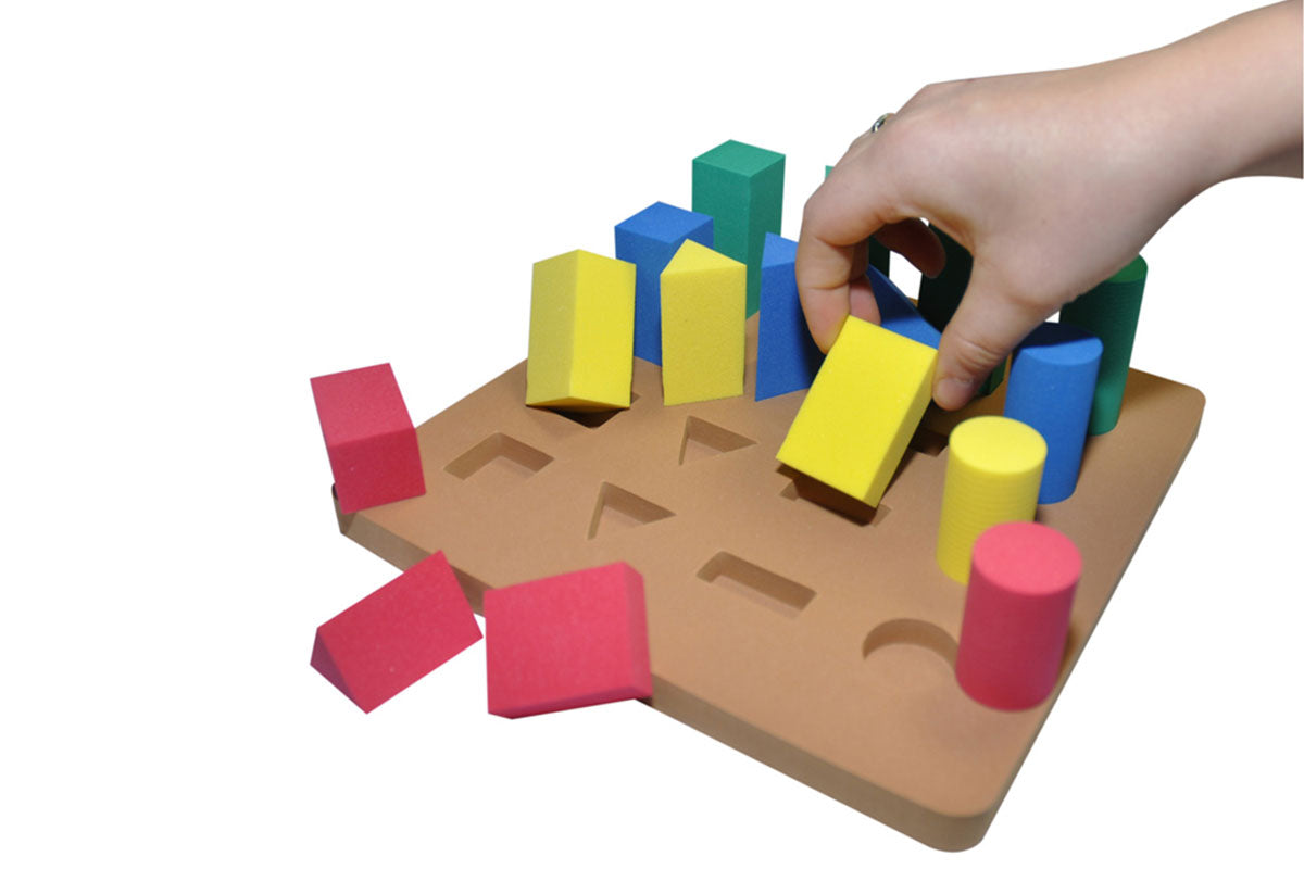 Softy Sorting Board - Geo Shapes - Set of 16