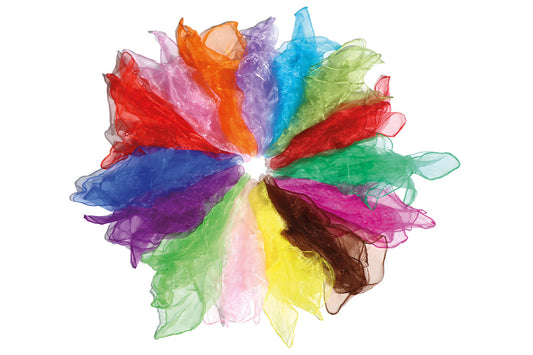 Rhythmiktücher Regenbogen - Set 15