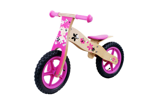 Draisienne en bois - Rose 