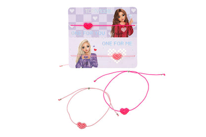 TOPModel - BFF Herzarmband Set Textil