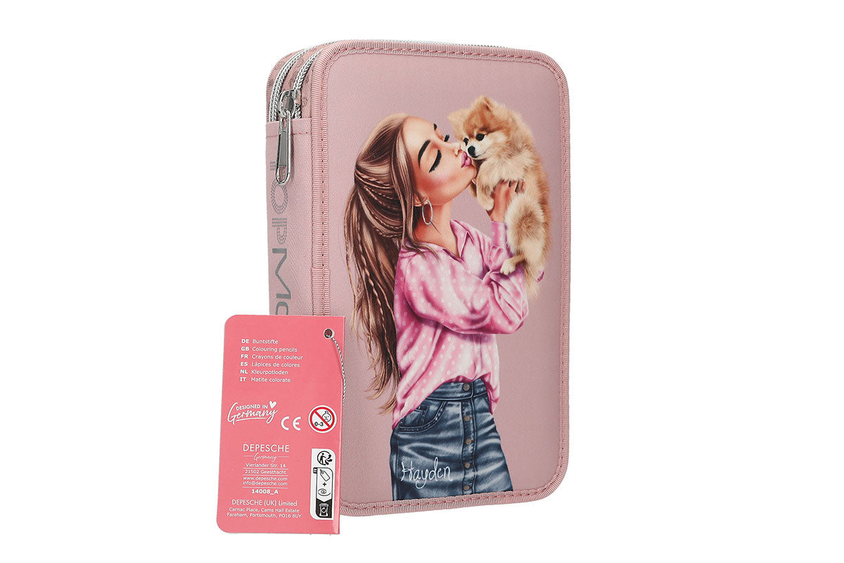 TOPModel - 2 Fach Federtasche DOTS