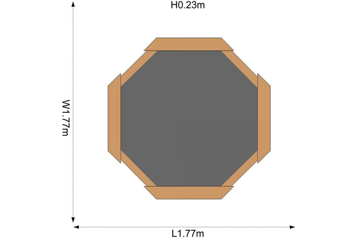 Plum - sandbox - octagonal 