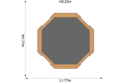 Plum - sandbox - octagonal 