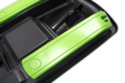 Luge enfant KHW Snow Fox avec frein et volant - anthracite