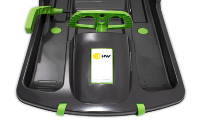 Luge enfant KHW Snow Fox avec frein et volant - anthracite