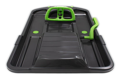 Luge enfant KHW Snow Fox avec frein et volant - anthracite