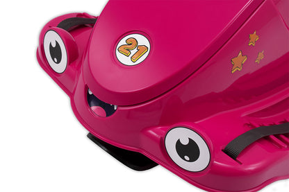 KHW Snow Quad – Kinder-Schlitten mit Lenkrad - pink